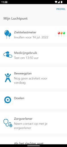 Android application Mijn Luchtpunt screenshort