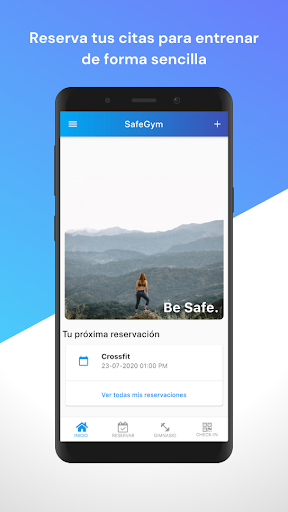 Android application Safe Gym STUDIO screenshort