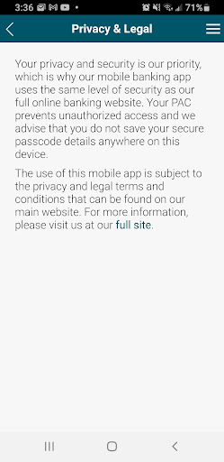 Android application CDCU Mobile Banking screenshort