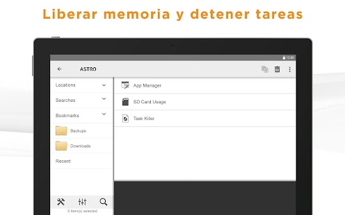 Gestor de archivos ASTRO Screenshot