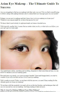 How to Do Asian Makeup