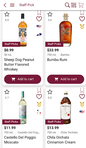 Android application Peter's Discount Liquors screenshort