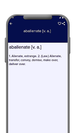 English Synonyms Dictionary Screen 2