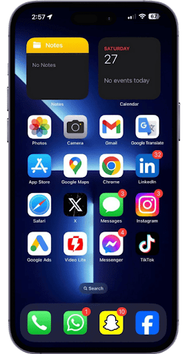 Android application iPhne 13 Pro Max Launcher screenshort
