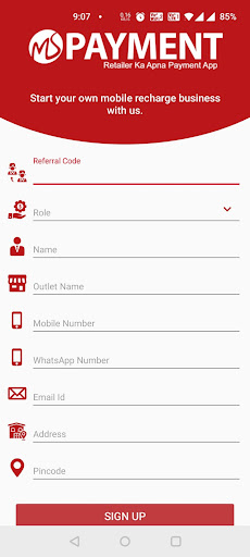 MS Payment-AePS,DMT & Recharge Screen 2