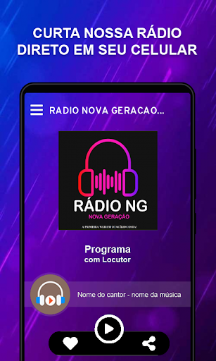 Android application Rádio Nova Geração screenshort