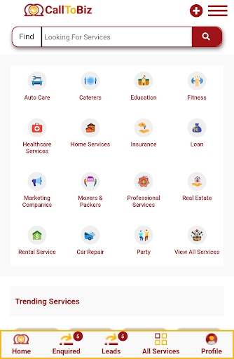 CallToBiz - B2B Marketplace Screen 2