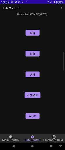 IC-705 control Screen 2