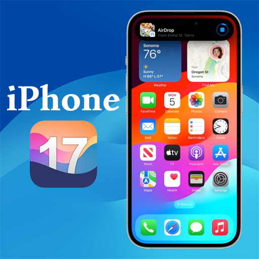 iOS 17 Launcher - iPhone 17 logo
