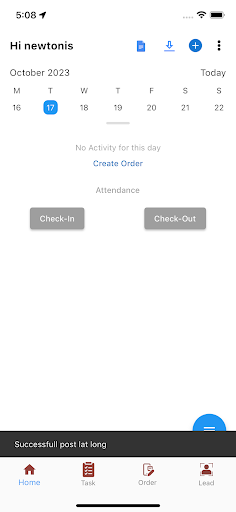 Android application Newton Sales screenshort