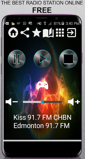 Android application Kiss 91.7 FM CHBN Edmonton 91 screenshort