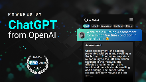 Android application AI Chatbot: Powered By ChatGPT screenshort