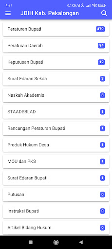 JDIH Kab. Pekalongan Screen 2