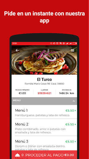 Android application El Turco screenshort