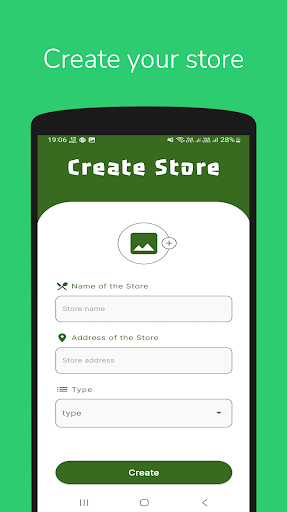 Android application Business Manager : Food/Other screenshort