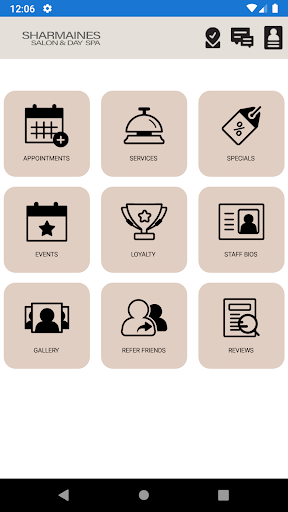 Android application Sharmaine's Salon & Spa screenshort