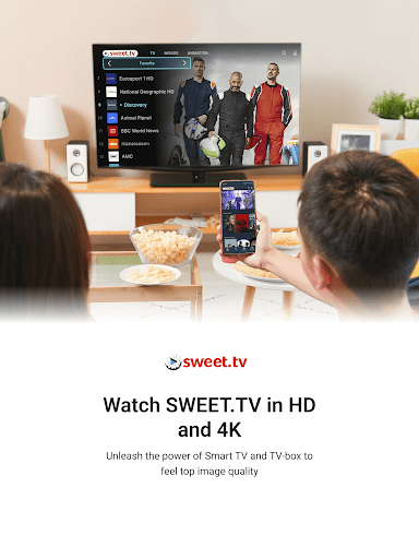 Screenshot of SWEET.TV - TV and movies