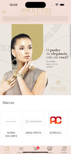 Android application Amuletos Semijoias screenshort