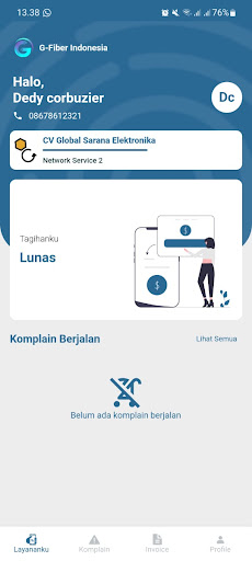 G-Fiber Customer Screen 2