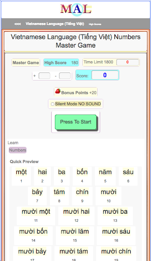 Vietnamese M(A)L Screen 2