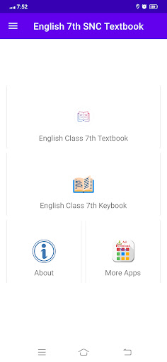 Android application English 7th SNC Textbook Key screenshort