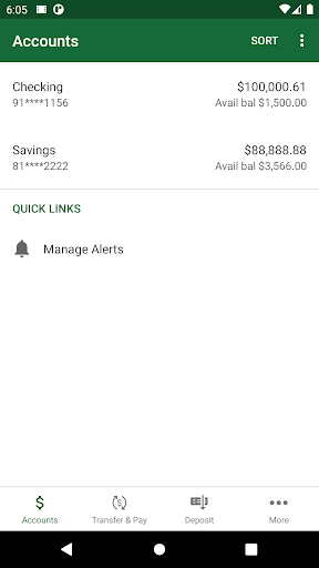 Sharon Bank Mobile Screen 3