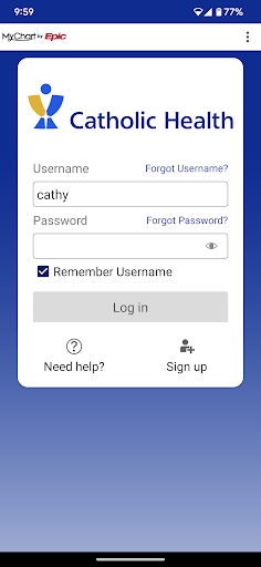 Android application Catholic Health screenshort