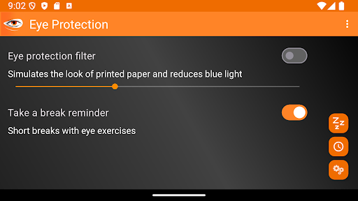 Screenshot of Eye Protection