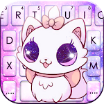 Cover Image of Download Cute Kitty Galaxy Keyboard The  APK