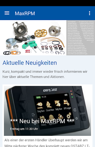 Android application MaxRPM screenshort