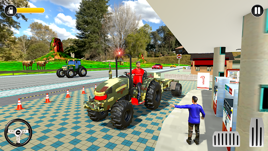 Tractor Agricultura Cosecha 3D