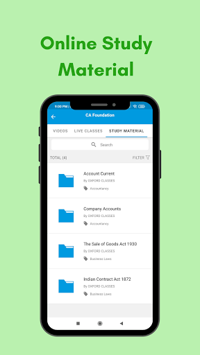 Android application Oxford Classes screenshort
