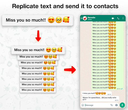 Android application Text Repeater screenshort