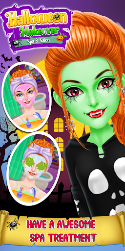 Android application Halloween Makeover Salon Game screenshort