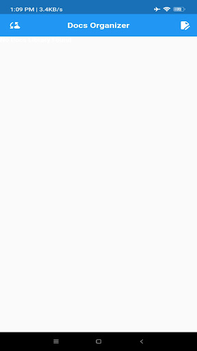 Android application docOrganizer screenshort