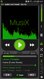 MusiX Material Dark Green Skin
