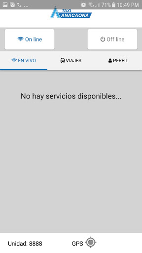 Taxi Anacaona Conductor Screen 2
