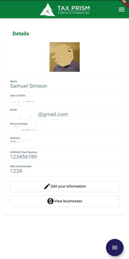 Android application Tax Prism screenshort