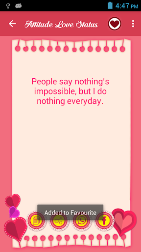 Attitude Love Status Screen 3
