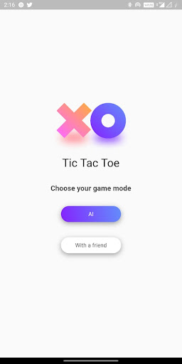Android application TIkytoe - Tic Tac Toe screenshort