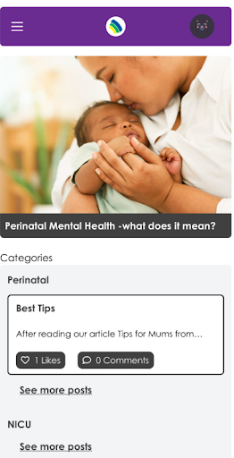 Android application Aberlour Perinatal Connect screenshort