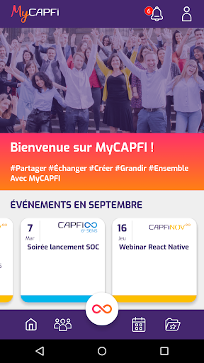 Android application MyCapfi screenshort