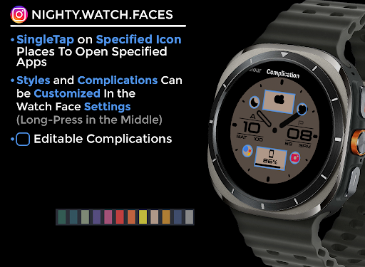 Night ver 44 - watch face screenshot 11