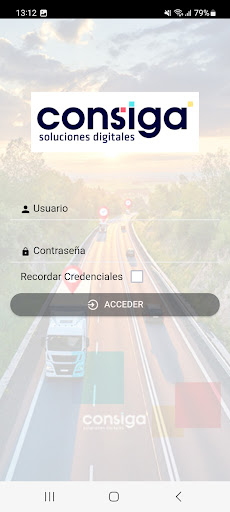 Android application CSG-Movilidad screenshort