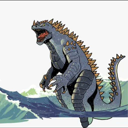 Idle Beast Dinosaur logo