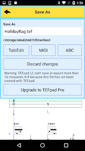 TEFpad Screenshot