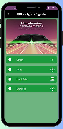 Polar Ignite 3 Guide Screen 2