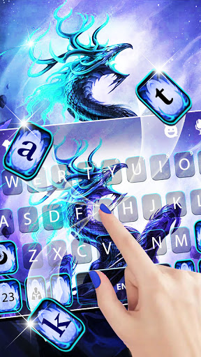 Fire Dragon Keyboard Backgroun Screen 2