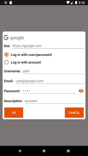 Android application Password Lock screenshort