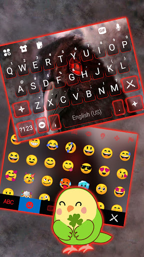 Sharingan Crow Keyboard Backgr Screen 2